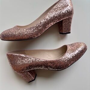 Shoes of Prey Pink Glitter Shoes EU Size 40 *fabulous*